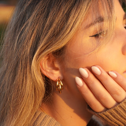 Triple Hoops Earrings